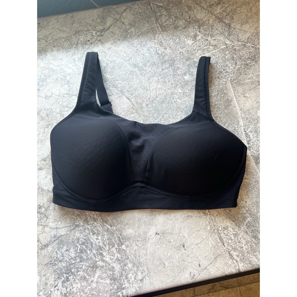 Lululemon Black High Support Sports Bra Women's 38DD Adjustable Full Coverage
